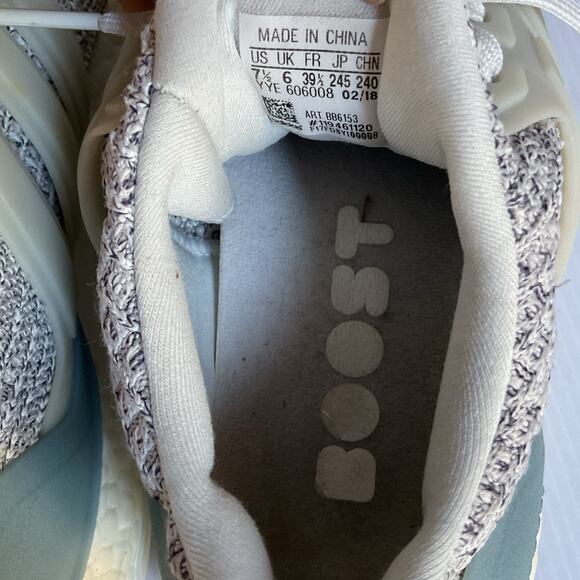 Adidas Ultra Boost 4.0 Ash Pearl Gray Women’s Size 7.5 – Running Sneakers - Picture 7 of 10